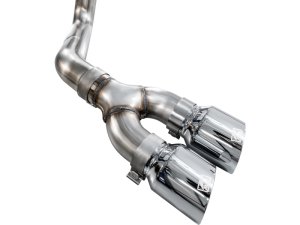 Ford F-150 Performance Exhaust - Side Exit - AWE Tuning - Cat-Back, 0FG with 180 Technology - Chrome Silver - `21-`25